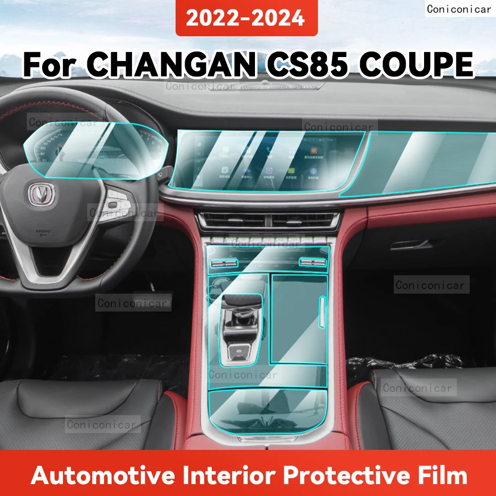 

TPU For CHANGAN CS85 COUPE 2022-2024 Transparent Protective Film Car Interior Central Control Navigation Panel Accessories