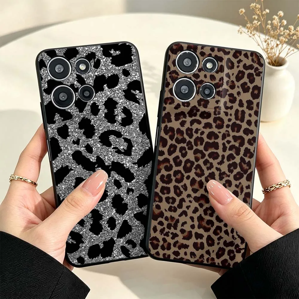 Leopard Print Art Cover For Motorola Edge 70 60 50 G31 G23 G15 G14 G13 G06 G04 G Stylus Power Play 2026 Phone Case