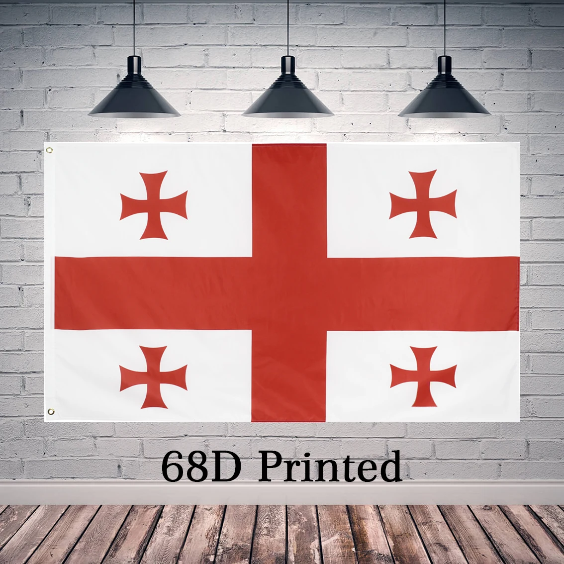 90X150cm Georgia საქართველო Flag Polyester Printed Decoration Banner Tapestry FLAGLAND