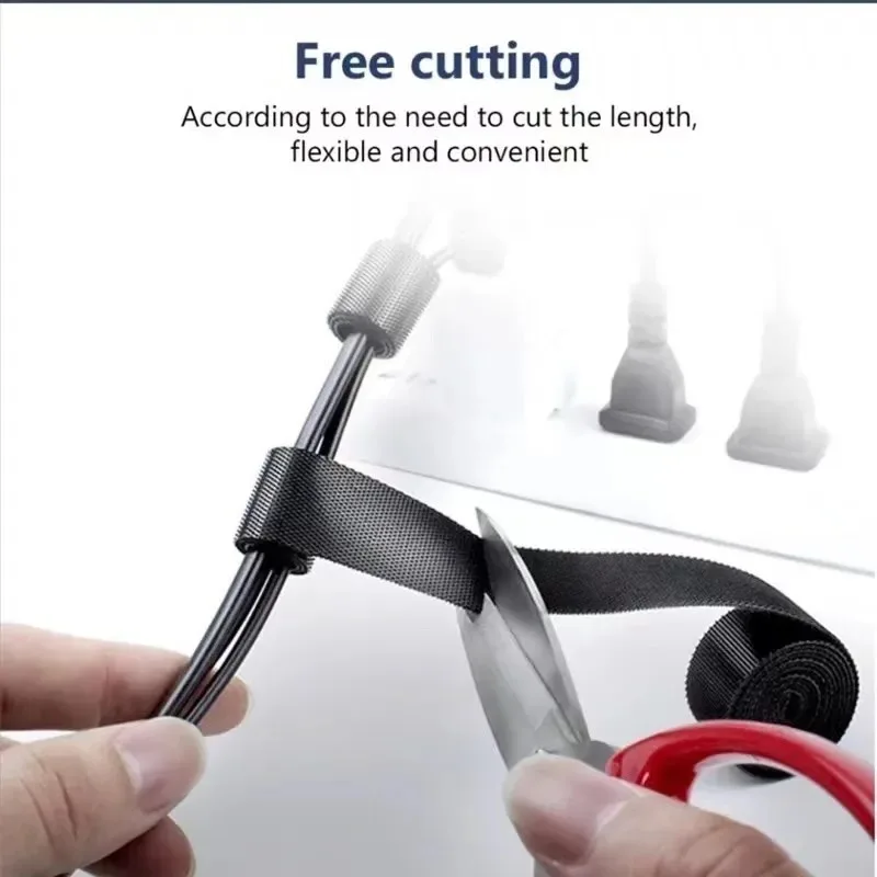 5M Cable Organizer Cable Management Wire Winder Tape Earphone Mouse Cord Management Ties Protector