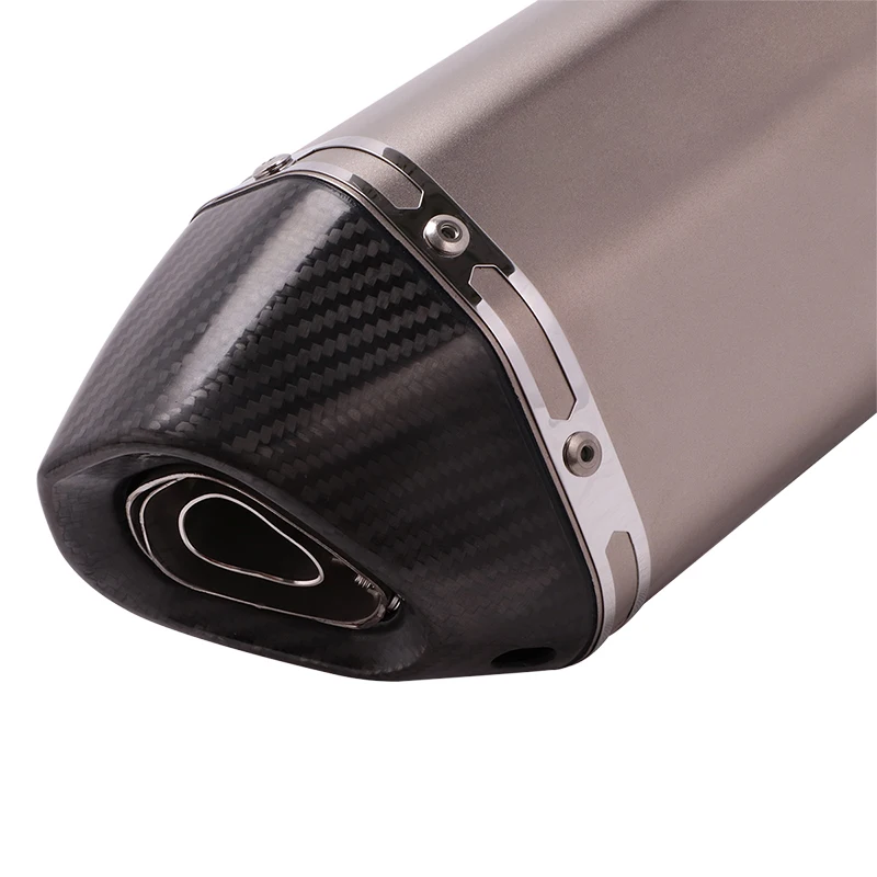 Universal Motorcycle Titanium Alloy Exhaust Pipe 51MM Escape Modified Muffler DB Killer For Z900 MT07 NK400 Ninja250 GSX-S750