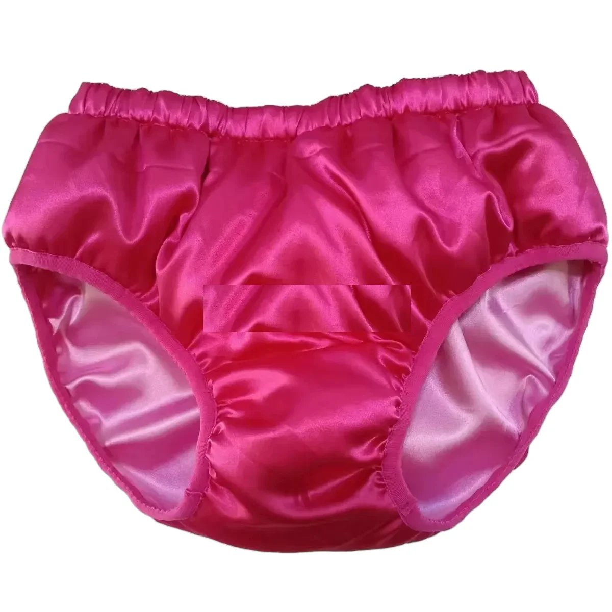 Man\'s Glossy Pink Soft Silky Touch Silky Briefs Live Show DJ Club Sexy Costumes Private Party