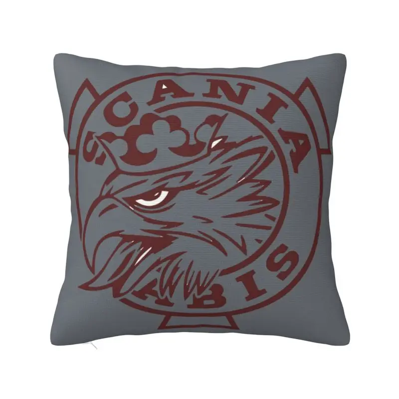 Custom Swedish Saabs Scanias Square Pillow Cover Decoration 3D Double Side Printed Cushion Cover for Sofa