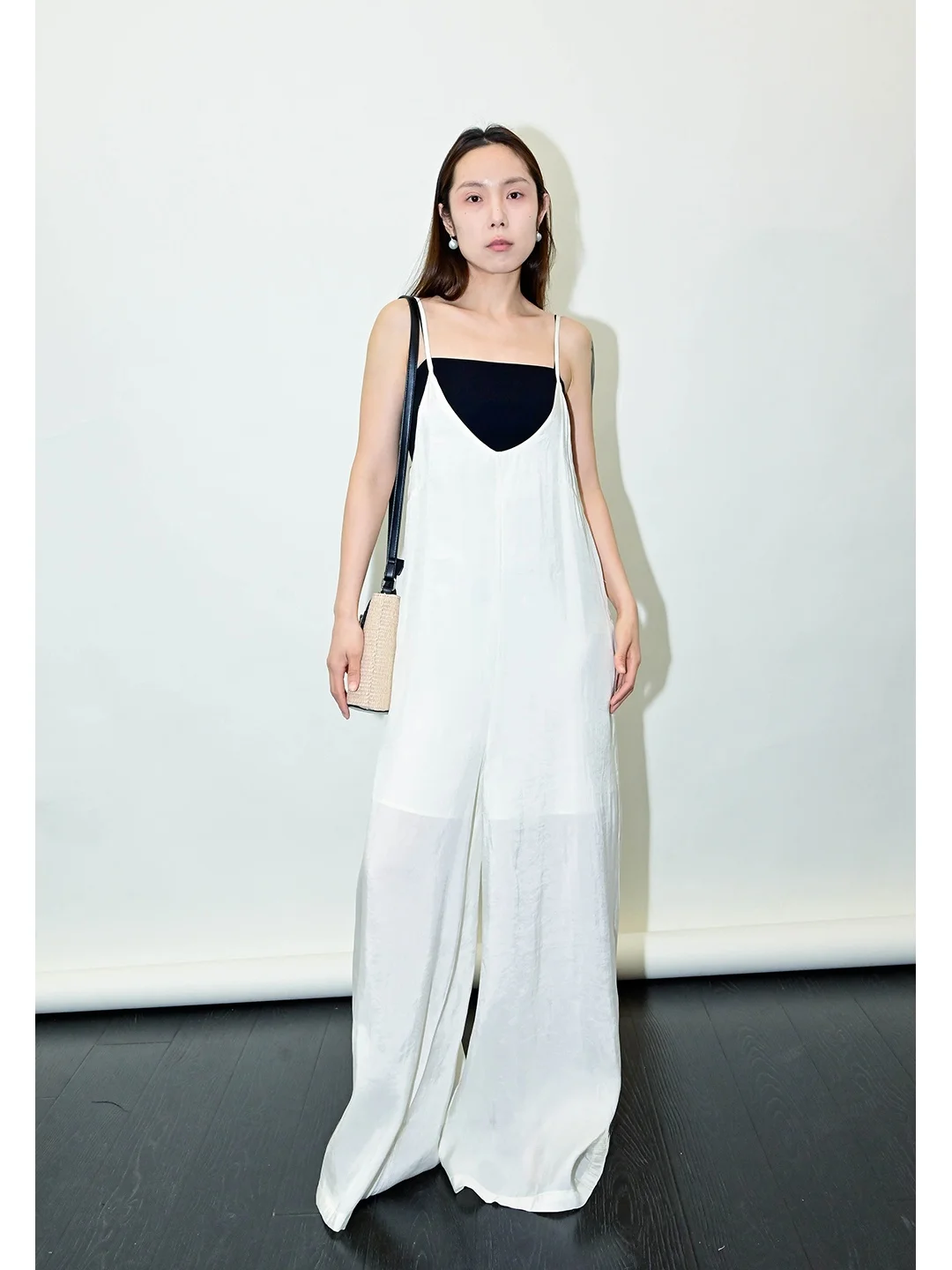 

Синие студии, новинка лета 2023, свободные утягивающие брюки с v-образным вырезом, широкие брюки с высокой талией, длинные брюки для поездок на работу