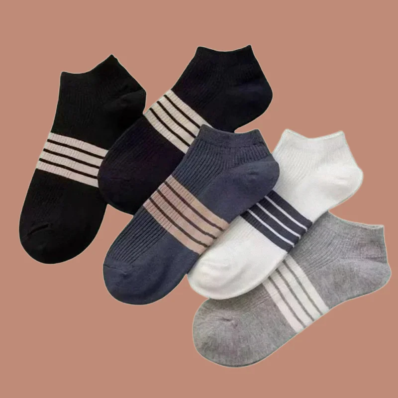 

5/10 Pairs 2024 Fashion Invisible Low Cut Silicone Non-Slip No-show Ankle Socks New High Quality Casual Breathable Boat Socks