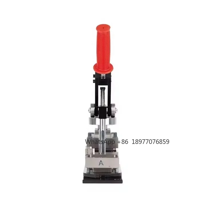 Groothandel koelkastmagneet badge staal maker making machine pin vierkante 50 * 50 MM handmatige knop maken machines