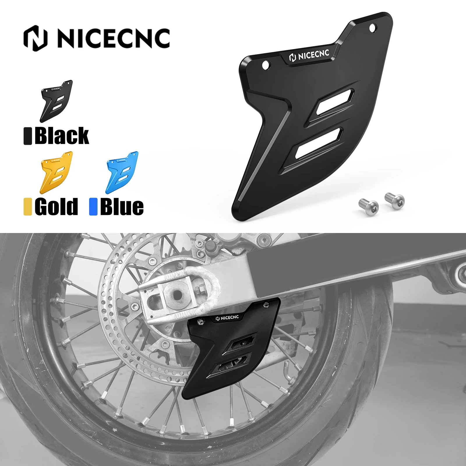 

For Suzuki DRZ 400 SM DRZ400SM DRZ 400SM DRZ400 SM 2005-2024 2023 2022 2021 NiceCNC Motorcycle Aluminum Rear Brake Disc Guard