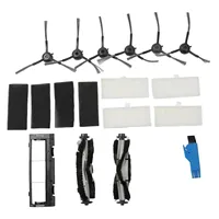 For Vactidy For T6 Robot Vacuum Cleaner Spare Parts 6 Side Brushes 2 Roll Brushes 4 Filters for Enhanced Cleaning Performance