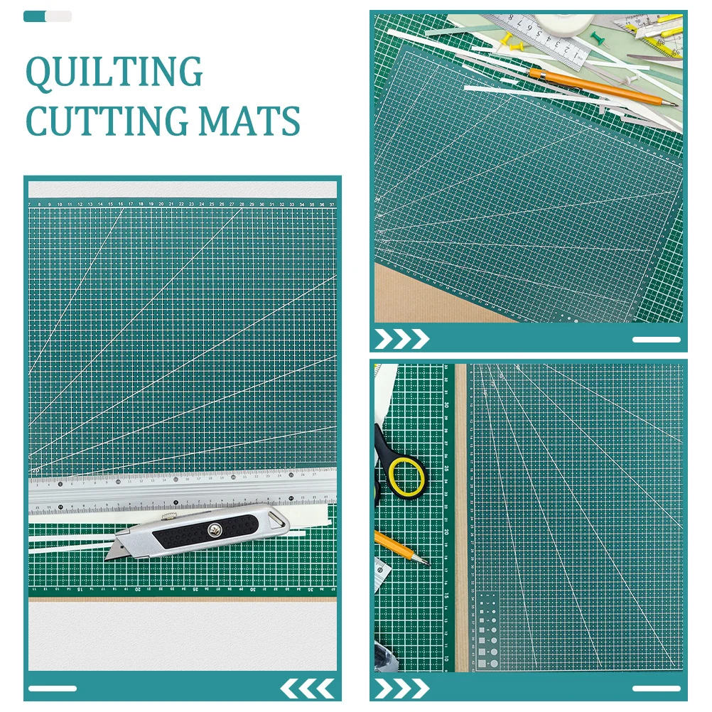 2개 플라스틱 커팅 매트 12X12 인치 양면 미끄럼 방지 조각 DIY 공예 퀼팅 스크랩북 재봉 수공예용