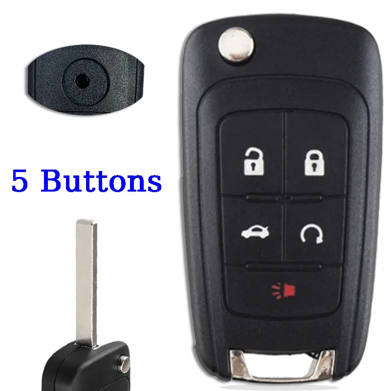 Portachiavi per auto per Buick Chevrolet Cruze Epica Lova Camaro Impala Aveo Malibu Sail Orlando Trax Spark Remote Key Shell 2345Button