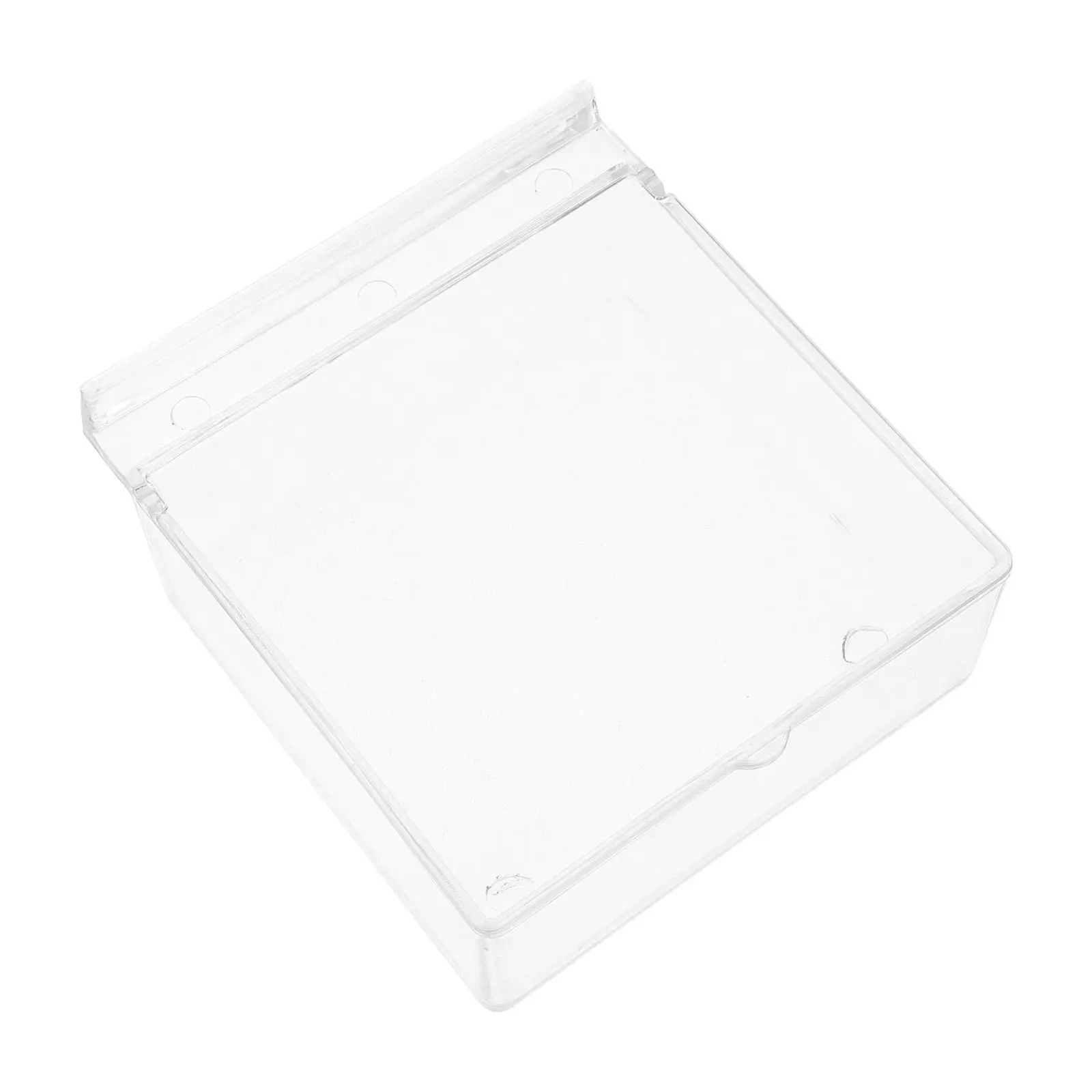 4 Pcs Slot Board Storage Box Clear Slatwall Bins for Hardware Binder Holder Hobby Supplies Hanging Plastic