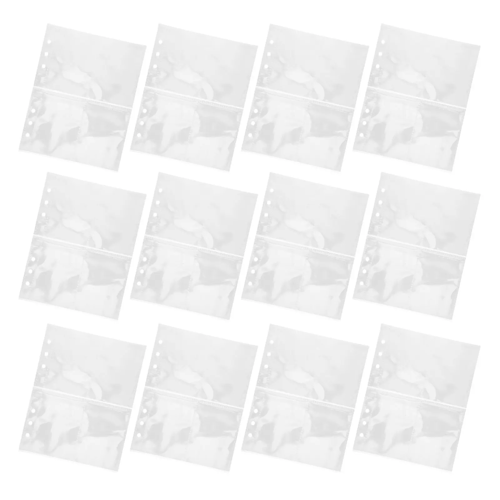 

30 шт. прозрачных двусторонних пластиковых карманов для карт, с верхней загрузкой, для хранения фотографий, деловых и игровых карт