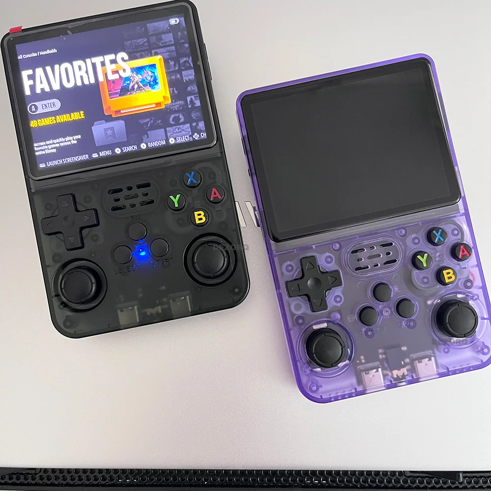 Console di gioco R36S Console portatile retrò da gioco Schermo IPS da 3,5 pollici R36S 64G 128G Linux Mini videogiochi tascabili