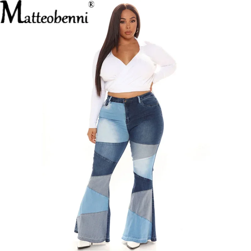 New Autumn 2024 Fashion High Waist Jeans Women Denim Flared Pants Autumn Pencil Pants Casual Streetwear Jeans Bloomers