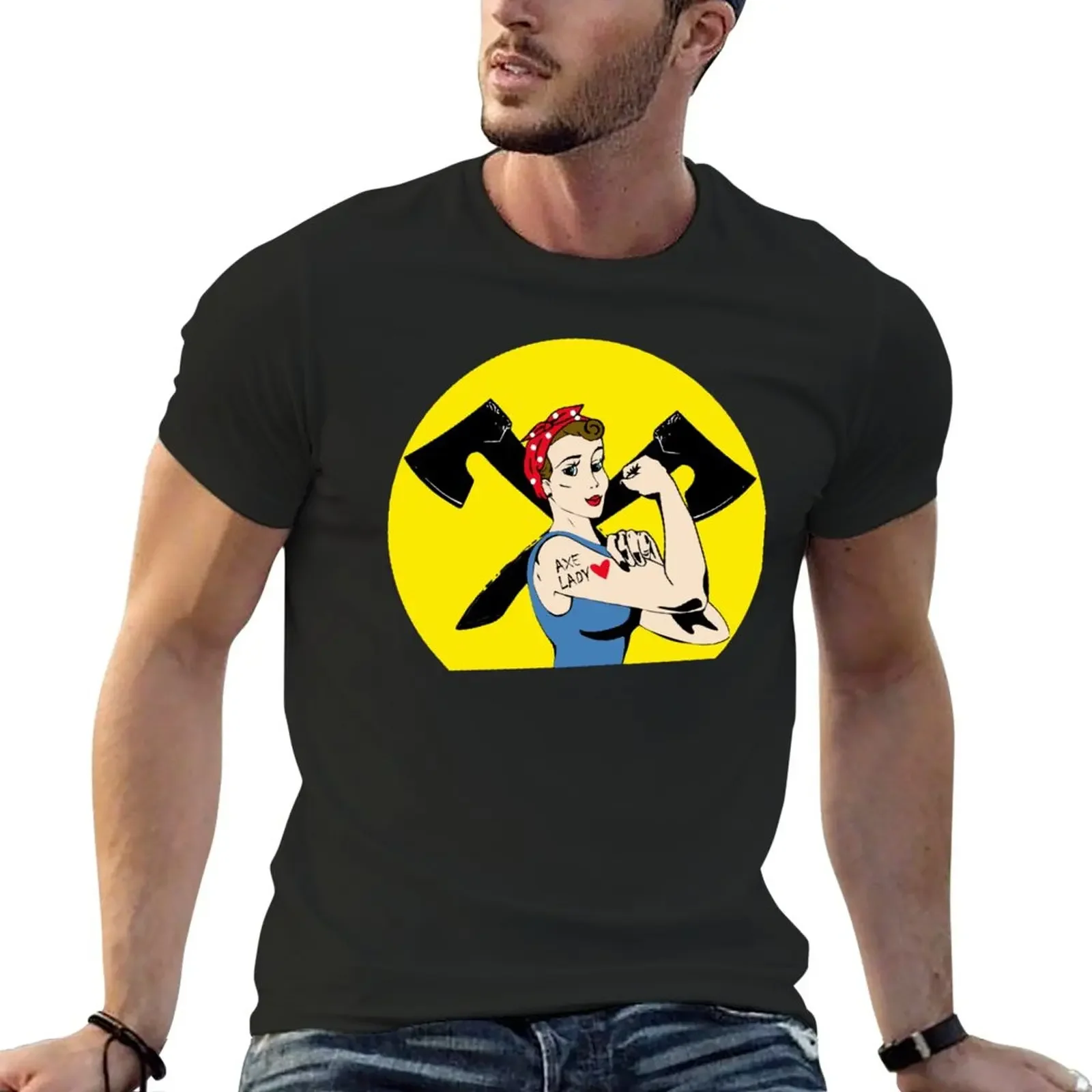 Axe Lady | The Axe Shoppe T-Shirt Aesthetic clothing shirts graphic tees mens big and tall t shirts