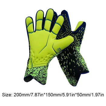 Football Goalkeeper Gloves Strong Grip for Soccer Goalie Goalkeeper Gloves with Size 6/7/8/9/10 Football Gloves for Adult