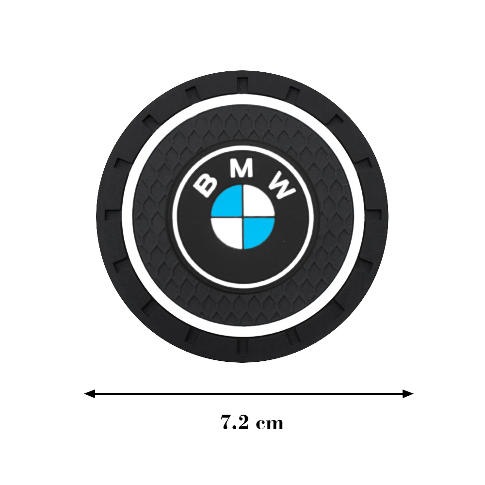 1/2Pcs Car Waterproof Coaster Non Slip Water Cup Pad Mat For BMW X1 X2 X3 X5 X4 X6 X7 G30 G20 G32 G11 G12 F40 F30 F20 F10 F34