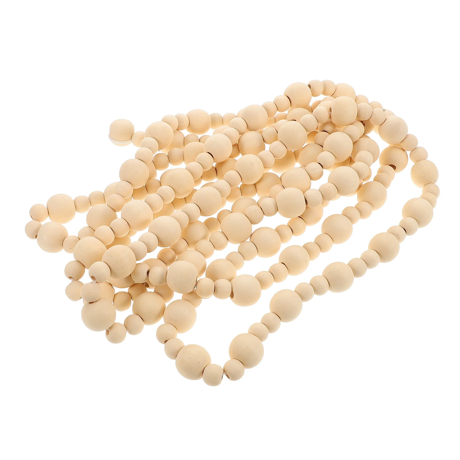 

Christmas Wood Bead Pendant Wooden Beaded Hanging Decor for Xmas Tree Wall Doors Rustic Farmhouse Style Ornaments