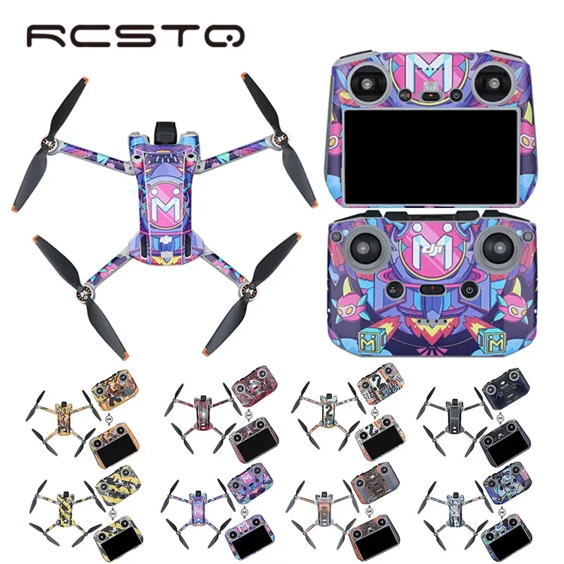 For Dji Mini 3 Pro Sticker Camera Drone Decals PVC Protective Film Remote Control Drone Stickers For Dji 3 Mini Pro Accessories