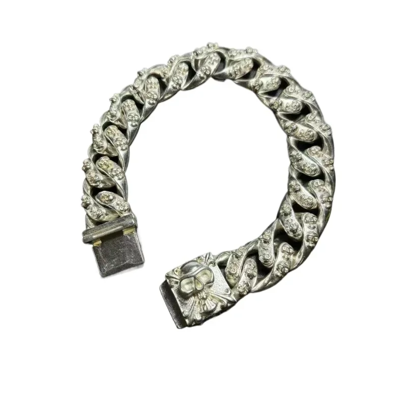

Tibetan Silver Bracelet Fashion Bracelet Personalized Simple Jewelry Exquisite Workmanship Couple Men Women Gift