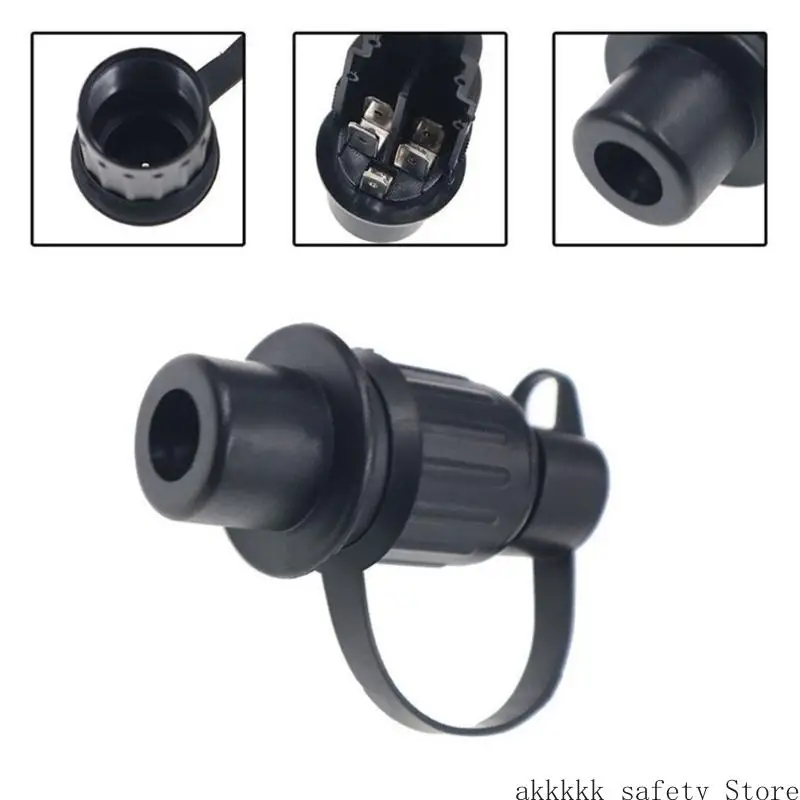 XXFF مقطورة التوصيل 3 أقطاب محول سحب موصل إلكتروني للقوارب القوافل شاحنة 3 دبوس اقتران المقبس #2