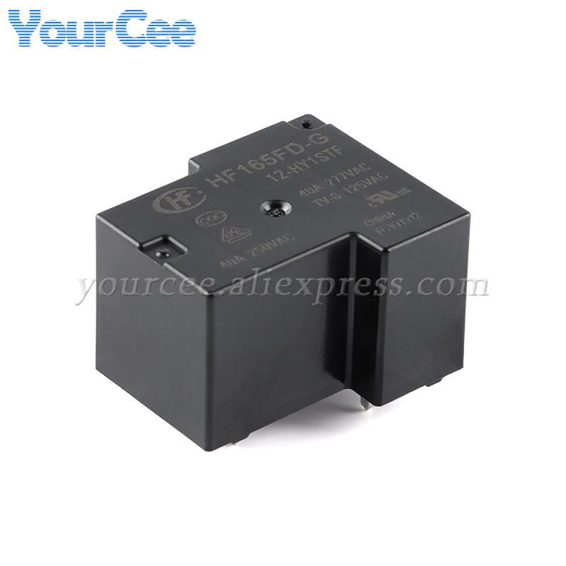 2PCS High Power Relay HF165FD HF165FD-G/5-HY1STF HF165FD-G-12-HY1STF HF165FD-G-24-HY1STF HY1STF DC 5V 12V 24V 4 Pin