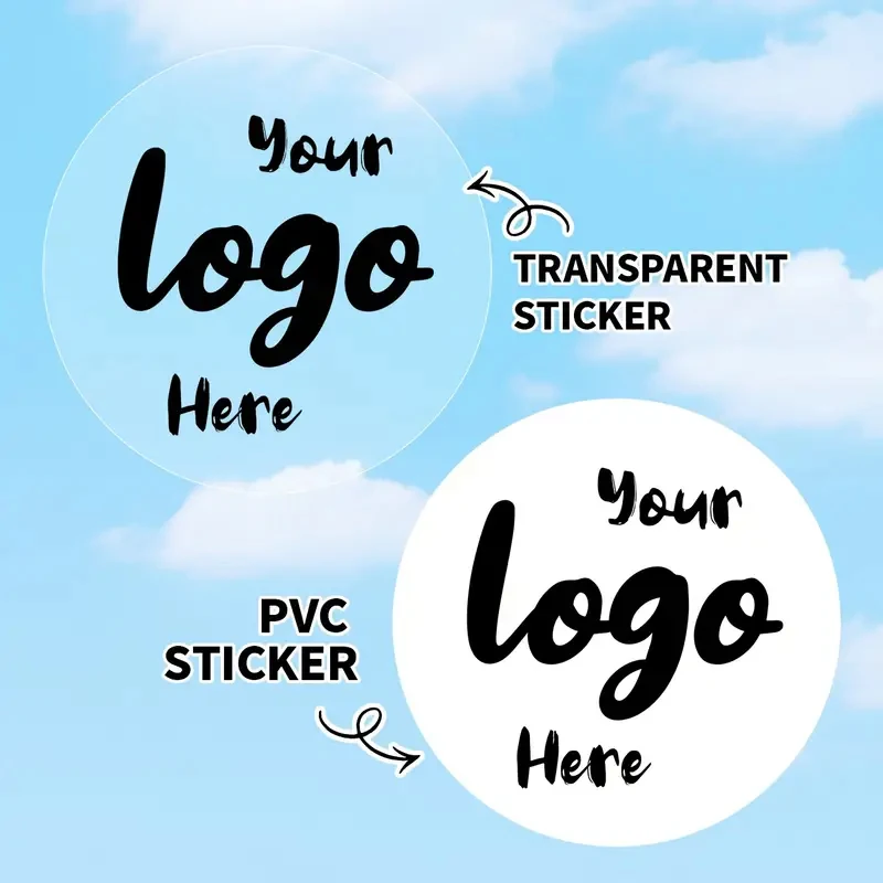 

90pcs custom round stickers, PVC material/transparent material, suitable for scenarios such as product packaging, gift labels, m