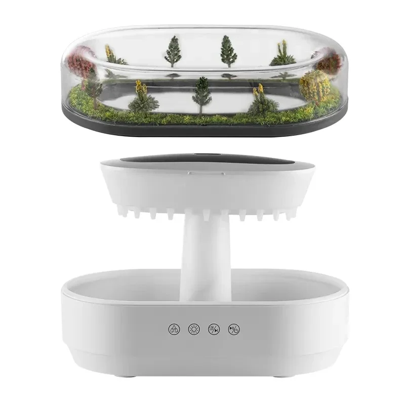 Raindrop aromatherapy machine intelligent white noise decompression bedroom micro landscape essential oil humidification
