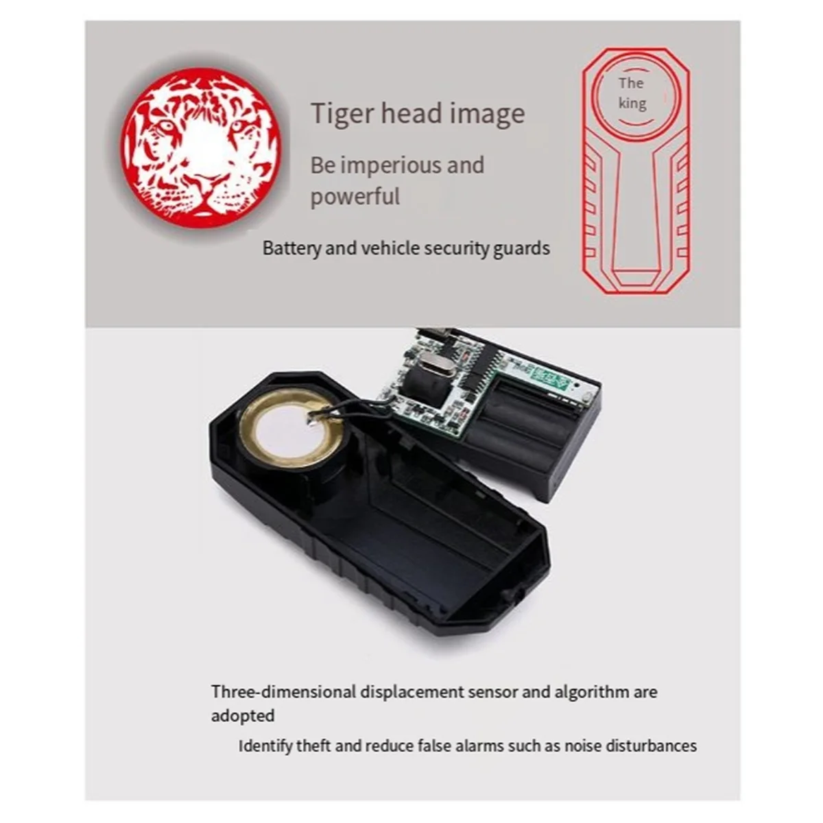 

113DB Motorcycle Bike Anti-Theft Alarm Wireless Remote Control Bicycle Security Alarm Electric Car Waterproof Alarm-A74Z