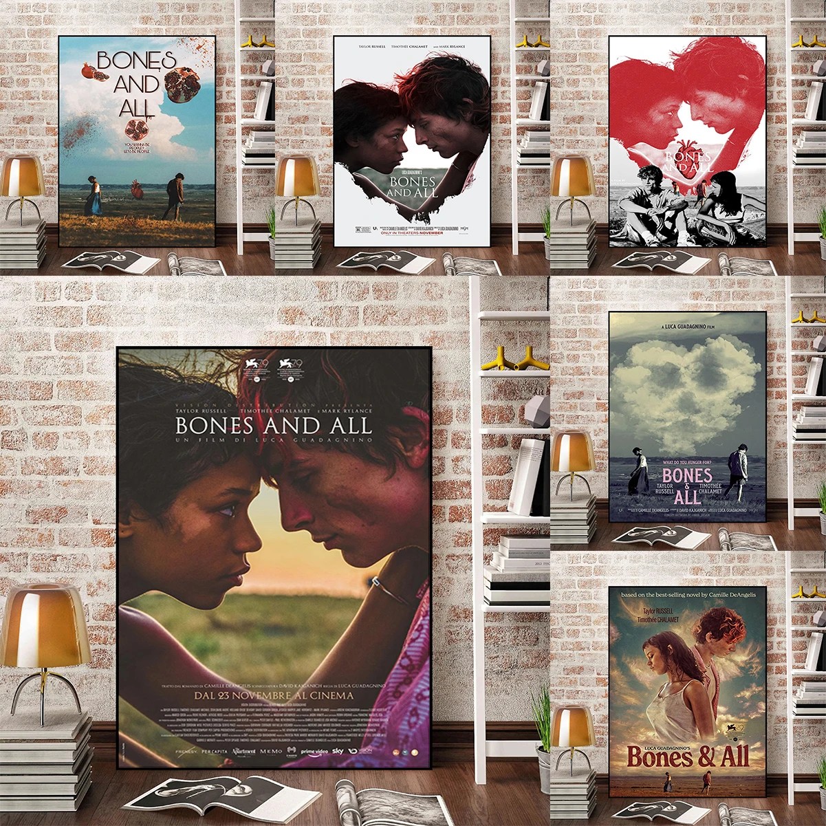 

2022 New Movie Bones And All Film Poster Decorative Paintings Bedroom Decoration Living Room Posters on the Wall Art Prints Home