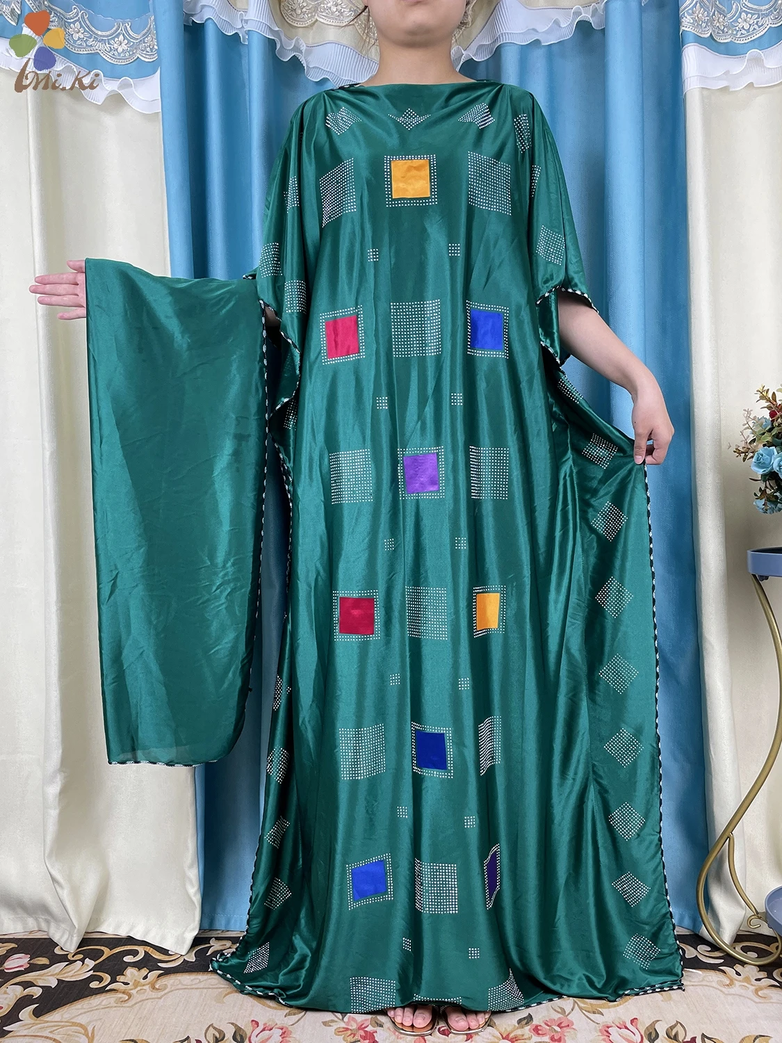 Muslim Prayer Clothing 2024 New African Abaya Women Clothing inlaid with Mubarak Dubai luxury clothing Islamic Clothing