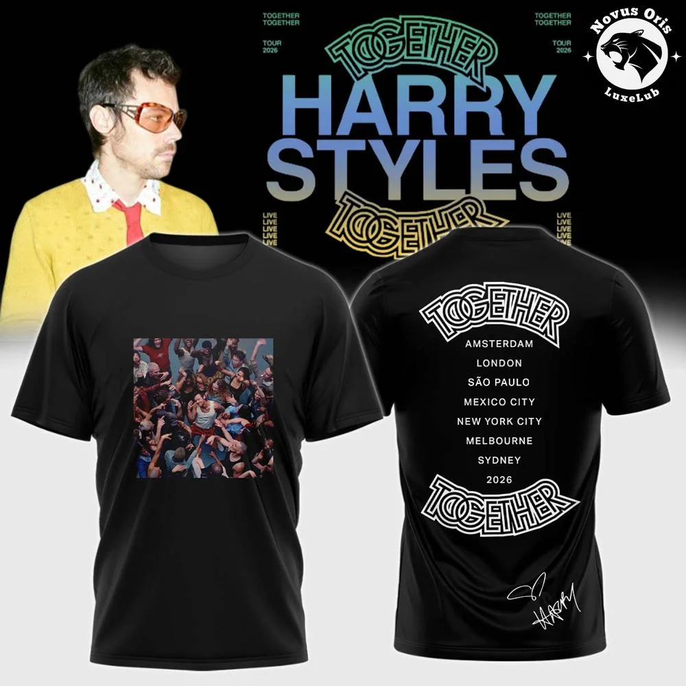 2026 Harry Styles World Tour Summer Men's and Women's Pure Cotton T-shirt Comfortable, Breathable, High Quality Ins Y2k