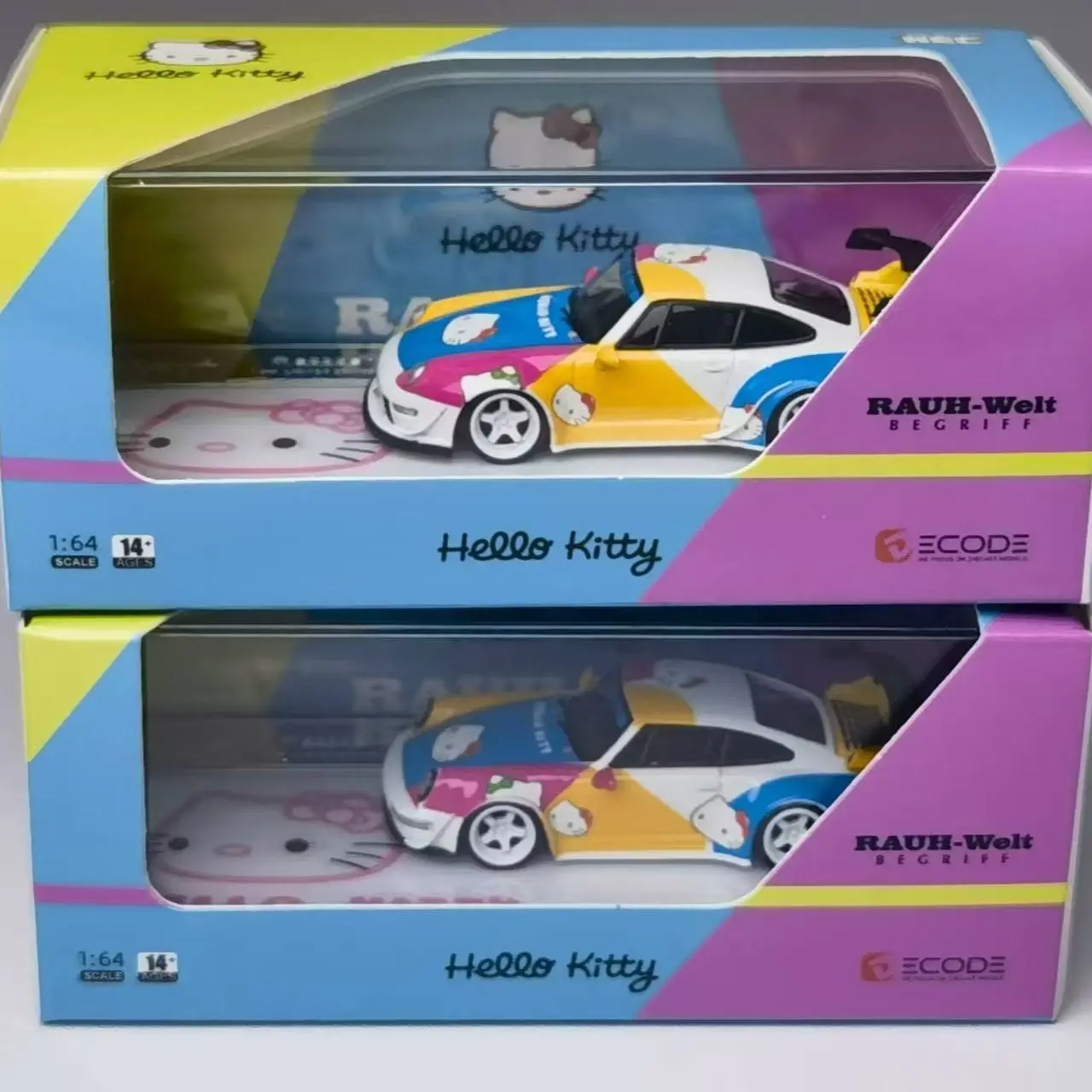 

Decode 1:64 Porsche RWB 964 993 Kitty Livery, Alloy Car Model
