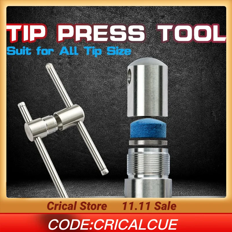 Bi-a Bể Cue Báo Chí Đầu Dụng Cụ 14Mm Bể Cue Thép Ức Chế 11Mm Chân Ghế Da Đầu Áp Đầu Dụng Cụ bi-a Phụ Kiện