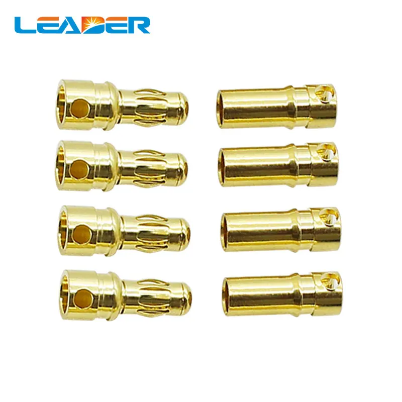 10Pair 5.5mm RC Battery Gold-plated Bullet Banana Plug High Quality Male Female Bullet Banana Connector Terminals Parts DU0088