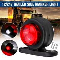 1pcs Mini Car Side Marker Lights Outline Lamps Waterproof Red White Universal Truck Trailer Caravan Lorry Van 12V 24V