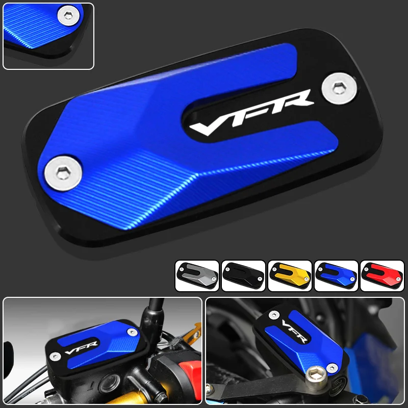 

Oil Cup Cap For Honda VFR800 VFR800F VFR800X Crossrunner Motorcycle Parts CNC Front Brake Clutch Cylinder Fluid Reservoir Cover