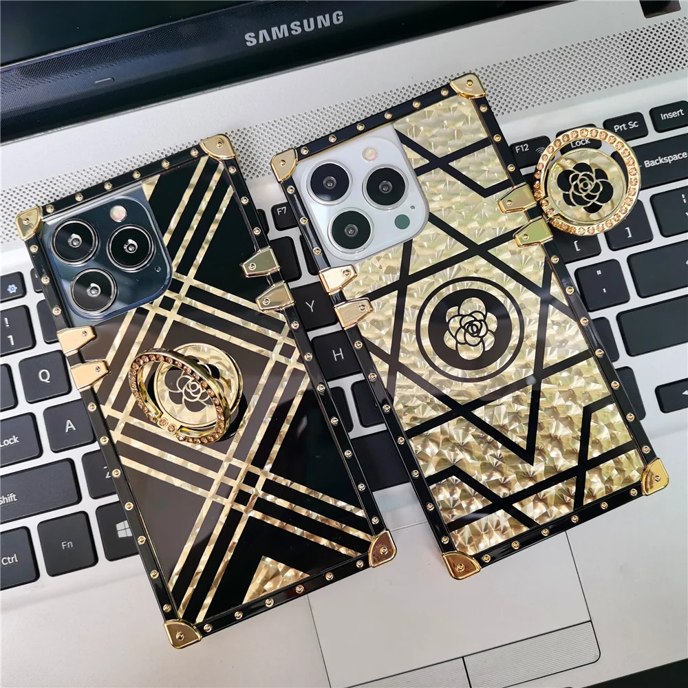 Luxury Cover Glitter Gold Rose Flower Phone Case For Xiaomi Redmi Note 13 PRO 13C Note 12 PRO 11 PRO 9 9C 10 10A 10C 12C