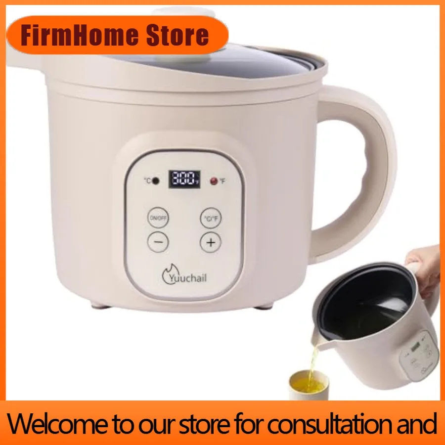 FirmHome Store1.6QTs Electric Wax Melter With Digital Display Precise Temp Control 90 300°F 3-Hour Auto Shut-Off And Non-Stick C