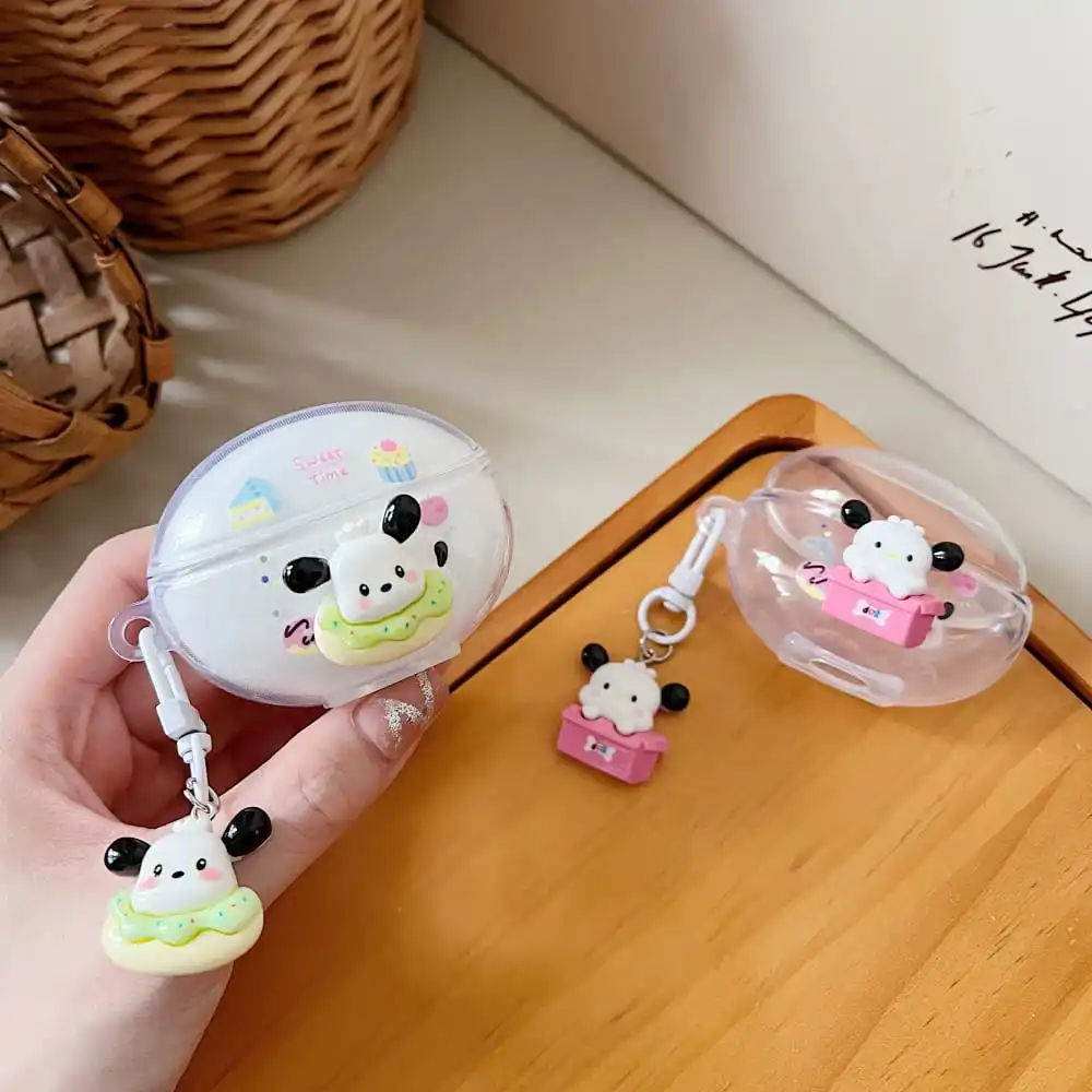 Hot Cute Cartoon Anime Role Pochacco Earphone Cover for Huawei Freebuds 5i 6i Headphone Charging Box Transparent Protective Case