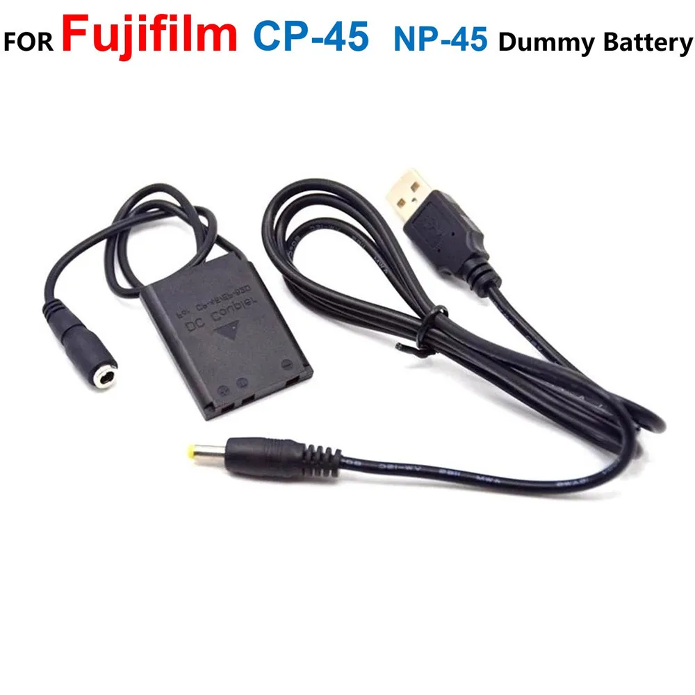 CP-45 Li40B Li42B Fake Battery+USB Power Bank Cable For Pentax D-LI63 Fujifilm 6800 Nikon EN-EL10 s600 Casio EX-Z1 EX-Z270