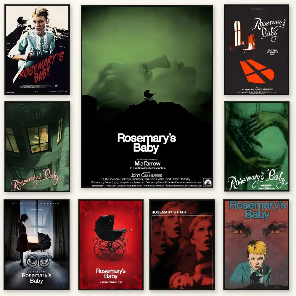 Horror movie Rosemary's Baby Poster Peel And Stick Indoor Bedroom Wall Decor Aesthetic Gift