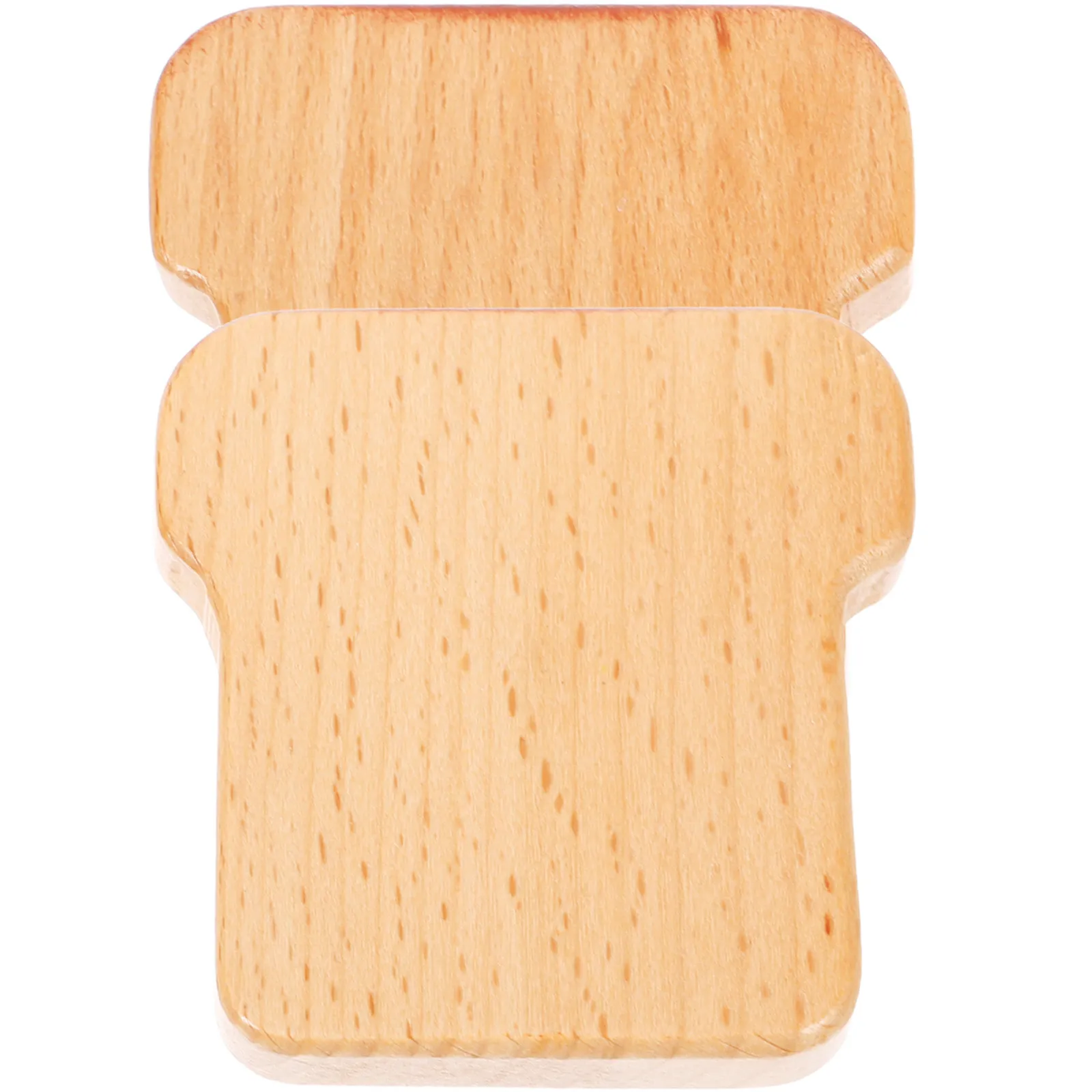 

1Set Premium Wooden Miniature Toast Decorations Realistic Simulation Bread Slice for Mini House Layout Dollhouse Kitchen