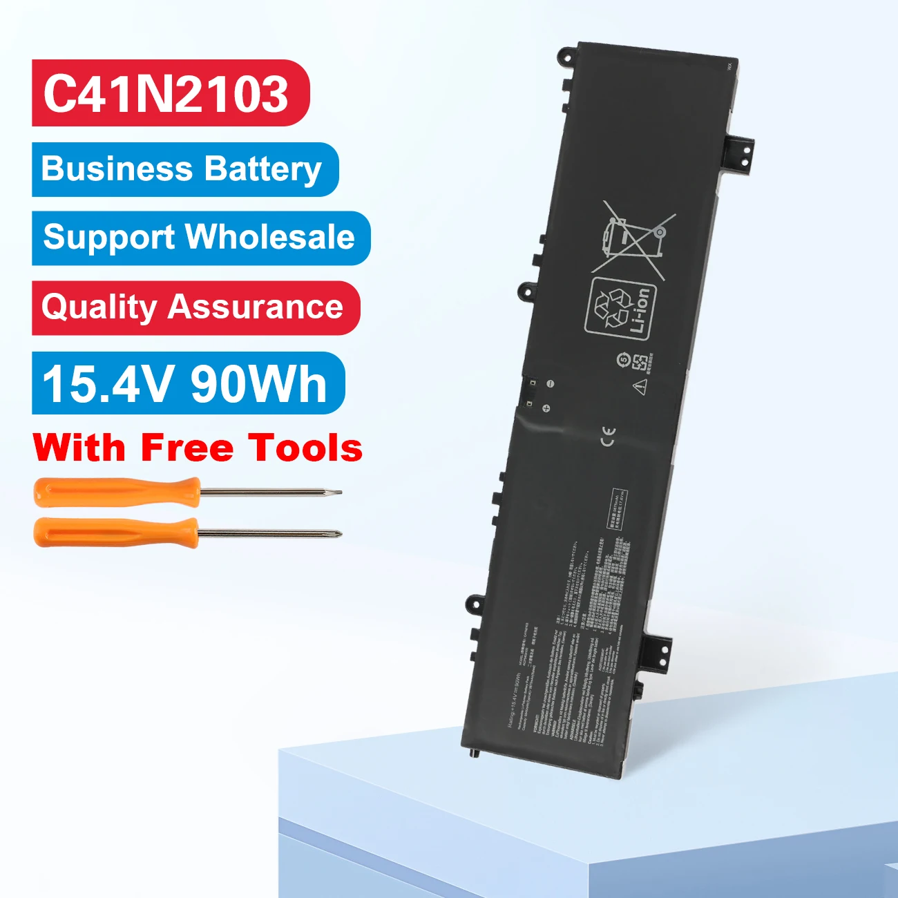 

90Wh C41N2103 Battery For ASUS ROG Zephyrus Duo 16 GX650RM GX650RS GX650RW GX650RX NR2202RM NR2202RS NR2202RW NR2202RX GX650RM