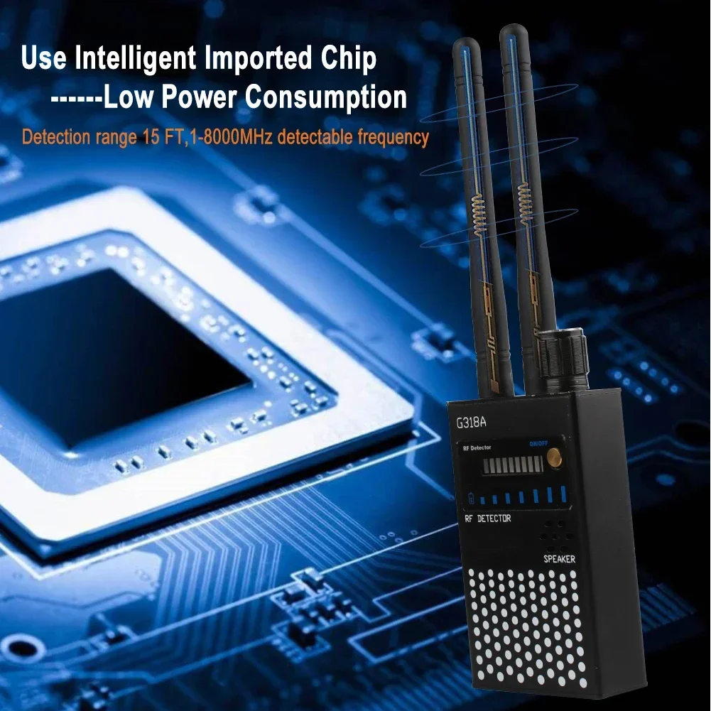 مكافحة التجسس كاميرا خفية كاشف GSM علة GPS المقتفي مكتشف لاسلكي أدوات التجسس راديو سري مسح أشياء تجسس كاشف الأجهزة