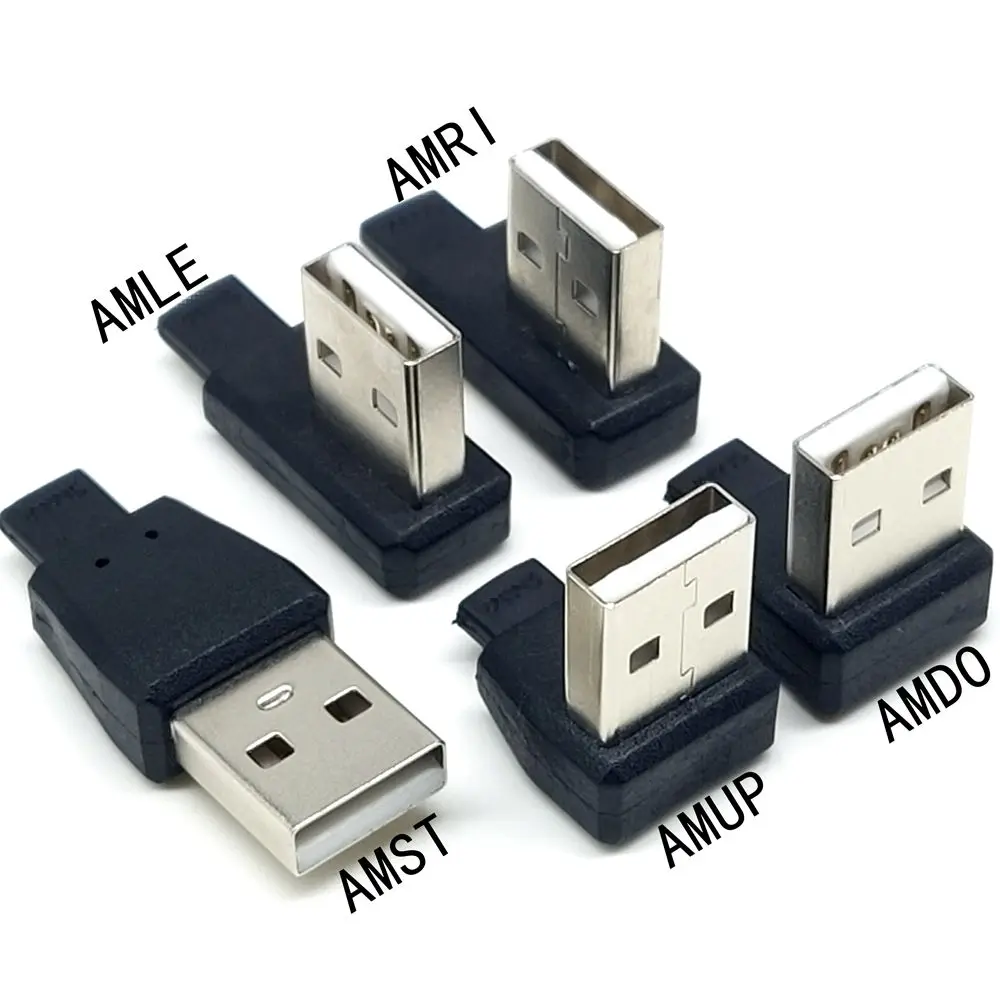 0.1m-1mUSB-C Type C Male Left Right UP Down Angled 90° to USB 2.0 Male Data Cable USB Type-c Flat Cable