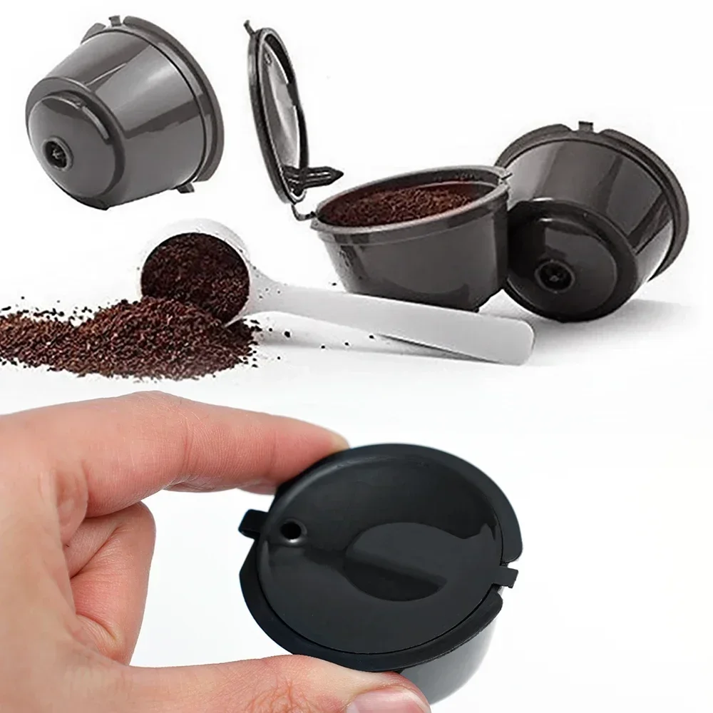 Recarregáveis Copos Cápsula de Café Filtro para Nescafé, Dolce Gusto, Tampas Recarregáveis, Cestas Filtro, Cafetaria Cozinha, 4 PCs, 2 PCs, 1PC