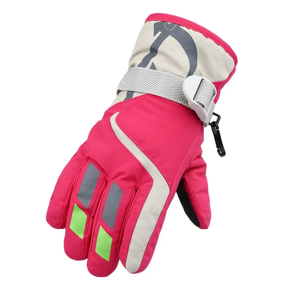

Cute Windproof Children Ski Gloves Waterproof Thicken Warm Kid Gloves Non-slip Mitten Mountaineering