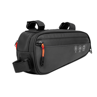 Bike Frame Bag, Waterproof Bicycle Bag with Two Side Pockets, Bike Tube Storage Pouch for Mountain Road