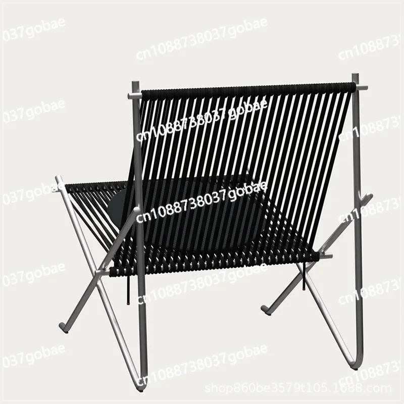 

Simple rope stainless steel chair soft